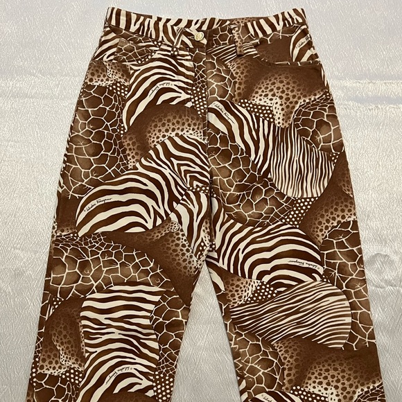 Salvatore Ferragamo animal print pants - Picture 1 of 7